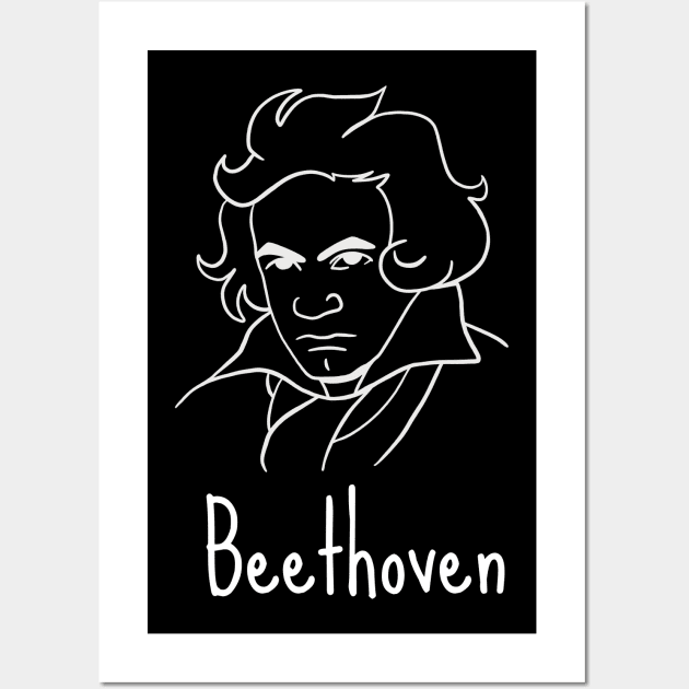 Beethoven - German Classical Music Composer Wall Art by isstgeschichte